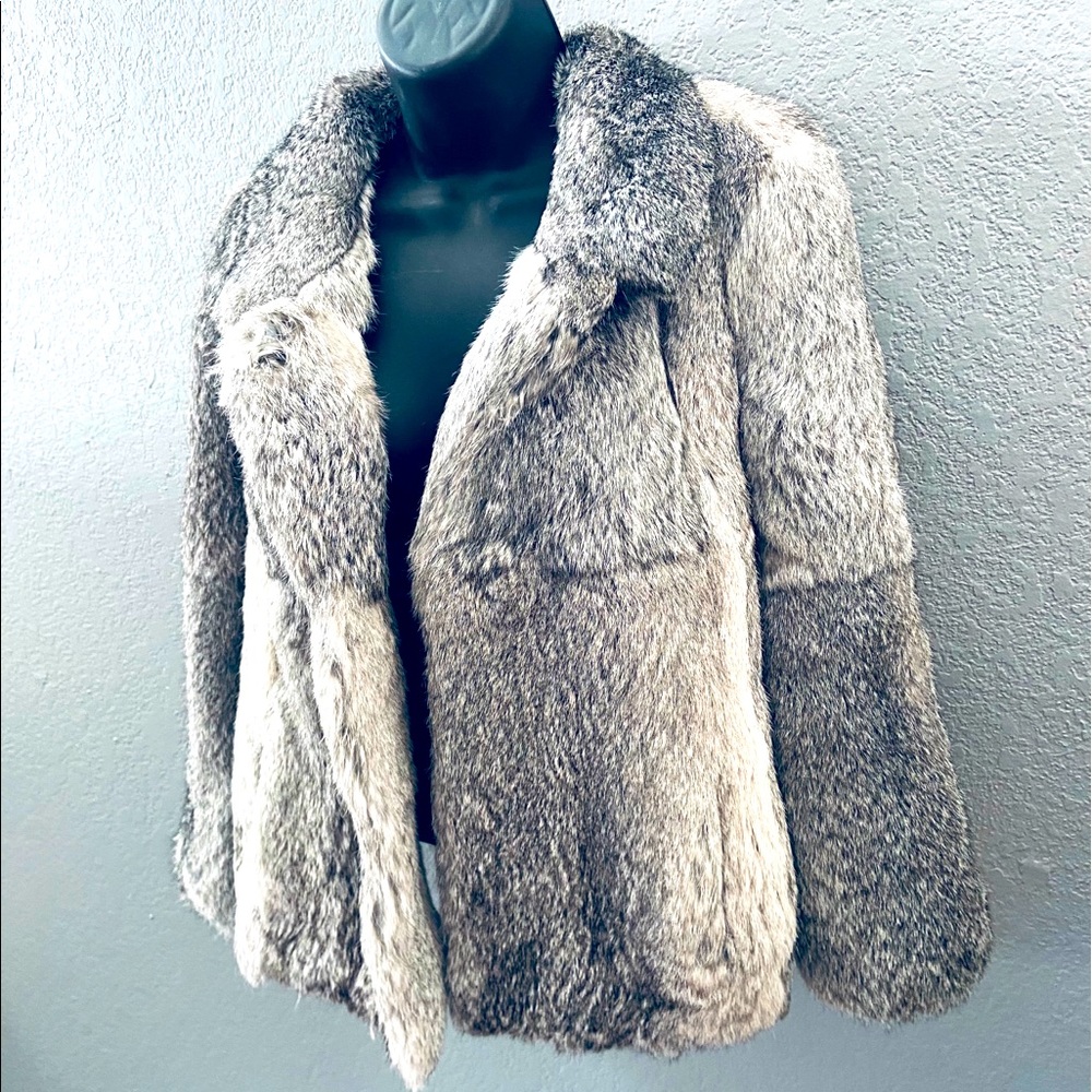 Des Petits Haute Gorgeous Soft Rabbit Fur Coat